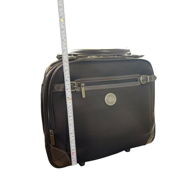 Ralph Lauren Chaps green Rolling Carry-On overnight Luggage Bag SKU 8697 - Picture 3 of 16